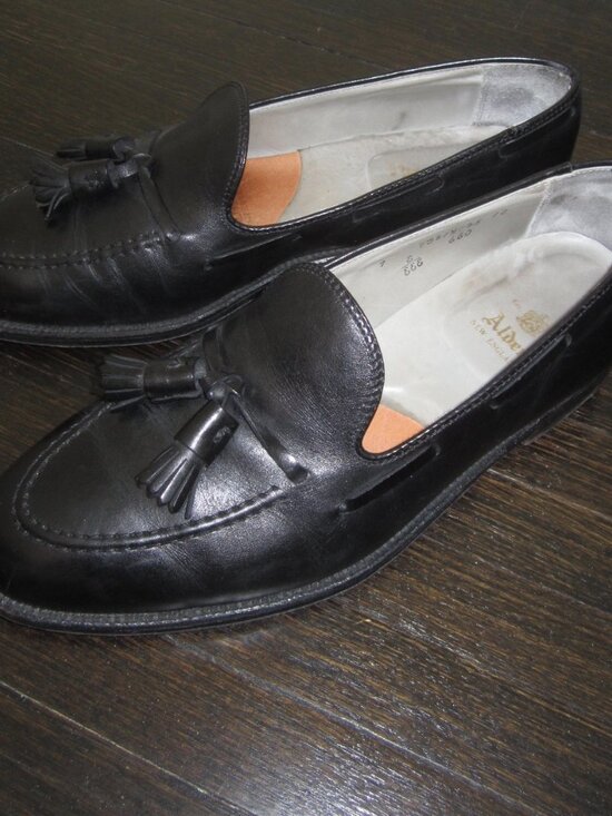 ALDEN Tassel Moccasin Loafer 660 Aberdeen Last Black Calfskin Shoes Men’s 9 E main image 13
